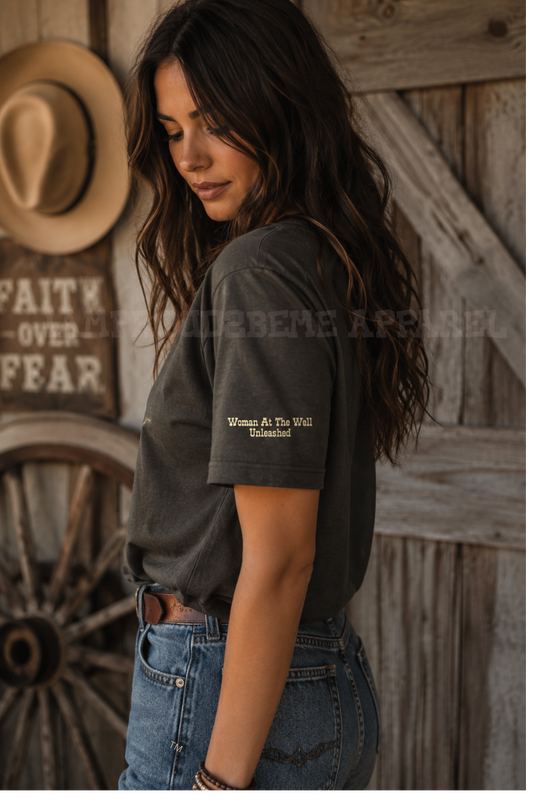 Faith Fashion T-Shirt|Iamproud2beme Apparel|Woman At The Well Unleashed 🤎