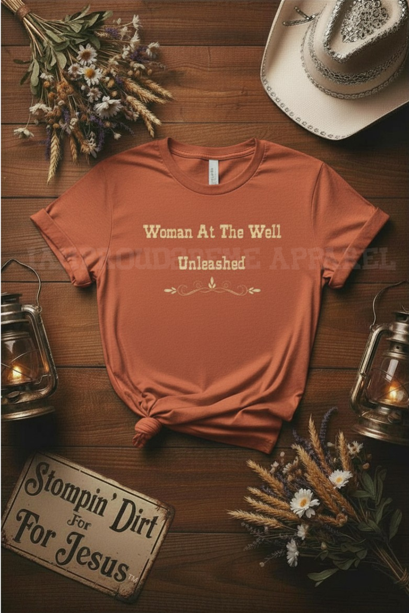 Faith Fashion T-Shirt|Iamproud2beme Apparel|Woman At The Well Unleashed 🤎