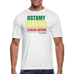 OSTOMY WARRIOR Moisture Wicking Performance T-Shirt (Men's) - white