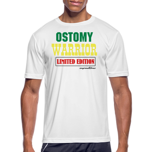 OSTOMY WARRIOR Moisture Wicking Performance T-Shirt (Men's) - white