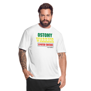 OSTOMY WARRIOR Moisture Wicking Performance T-Shirt (Men's) - white
