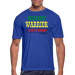 OSTOMY WARRIOR Moisture Wicking Performance T-Shirt (Men's) - royal blue