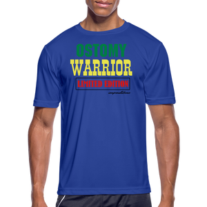 OSTOMY WARRIOR Moisture Wicking Performance T-Shirt (Men's) - royal blue