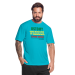 OSTOMY WARRIOR Moisture Wicking Performance T-Shirt (Men's) - turquoise