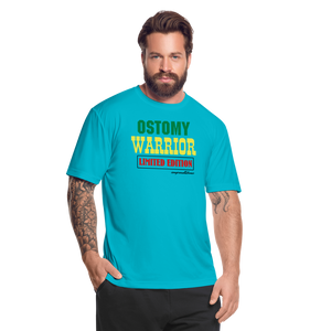 OSTOMY WARRIOR Moisture Wicking Performance T-Shirt (Men's) - turquoise