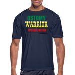 OSTOMY WARRIOR Moisture Wicking Performance T-Shirt (Men's) - navy