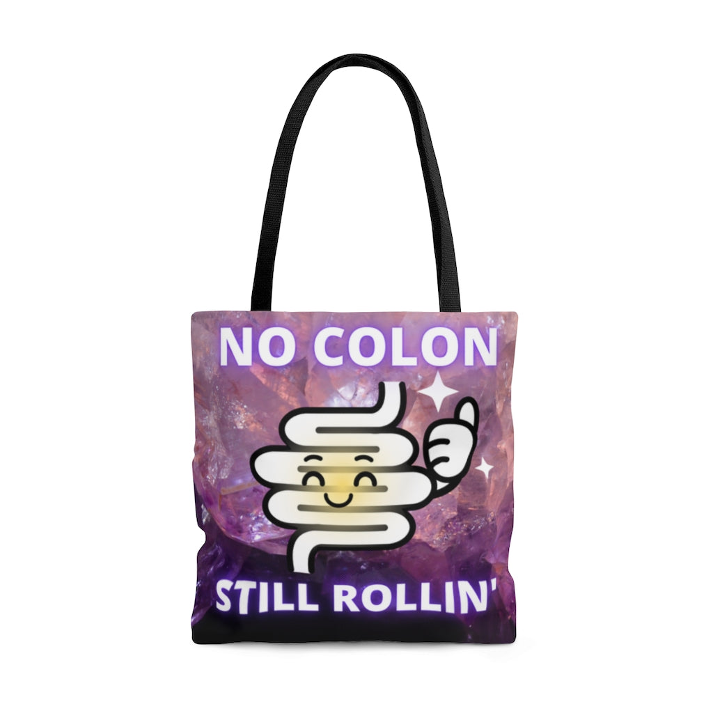 NO COLON STILL ROLLIN' Practical Tote Bag (multi color pattern)