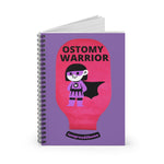 OSTOMY WARRIOR GIRL Spiral Notebook - Ruled Line