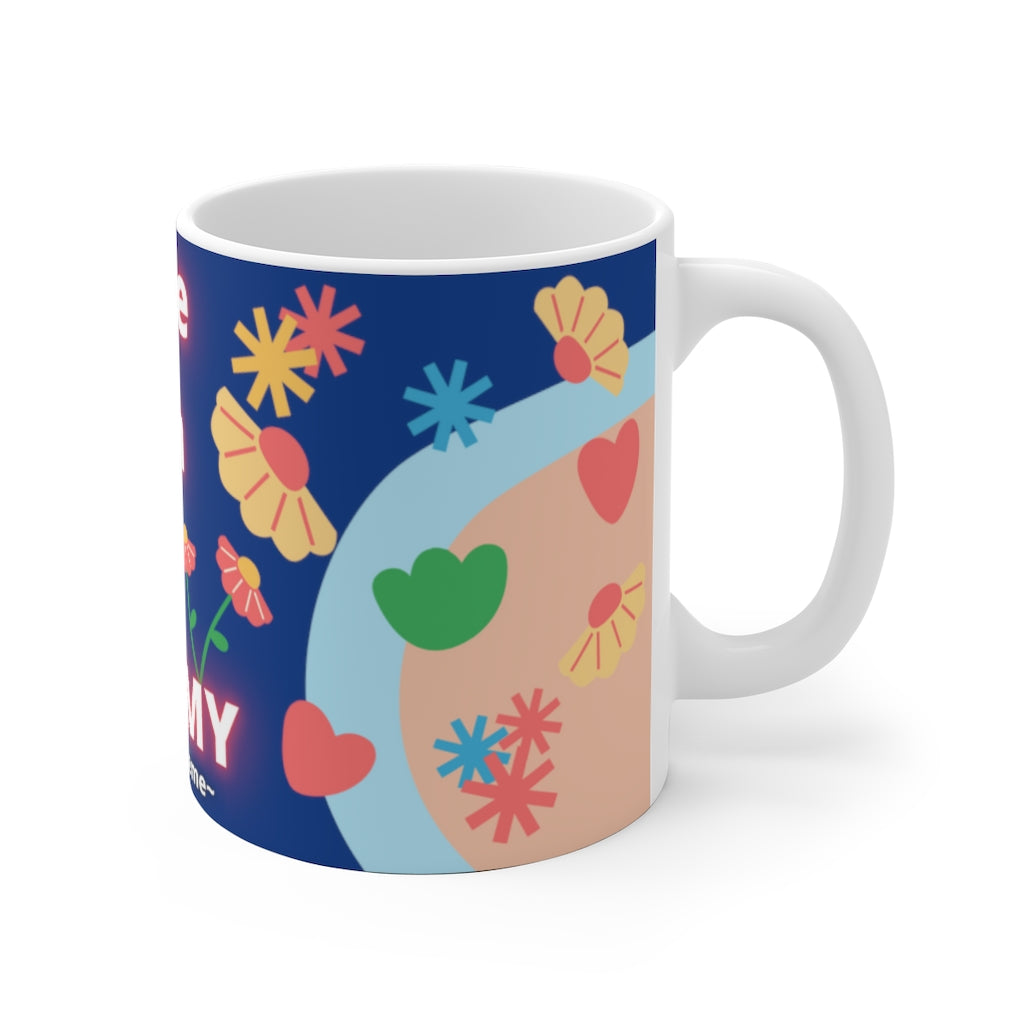 CUTIE WITH A OSTOMY White Ceramic Mug