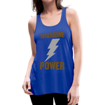 Women's Flowy Tank Top MIGRAINE HEADACHE - royal blue
