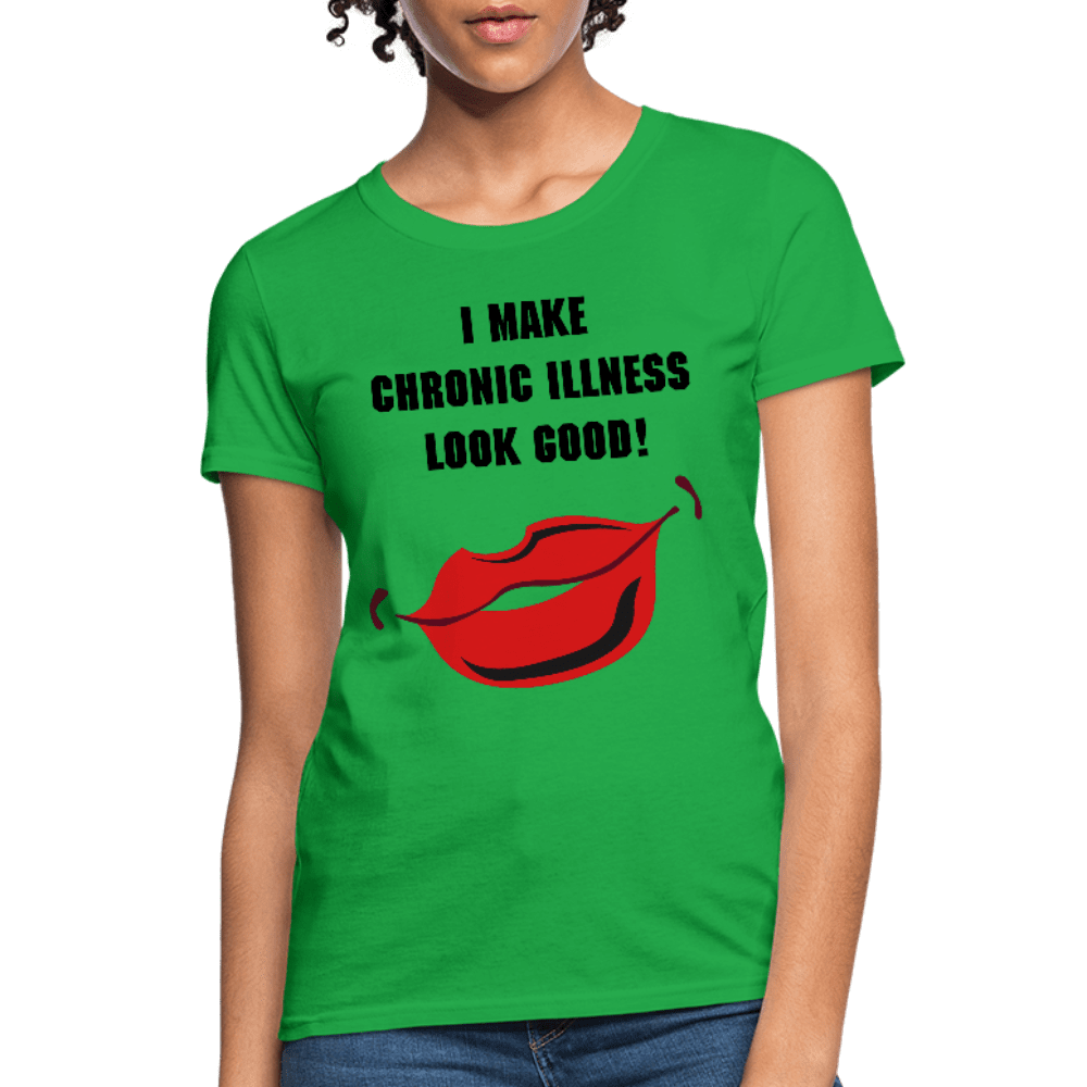 Women's T-Shirt Chronic Illness Awareness - bright green