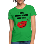Women's T-Shirt Chronic Illness Awareness - bright green