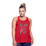 NEVER GIVE UP Flowy Tank (Adult)
