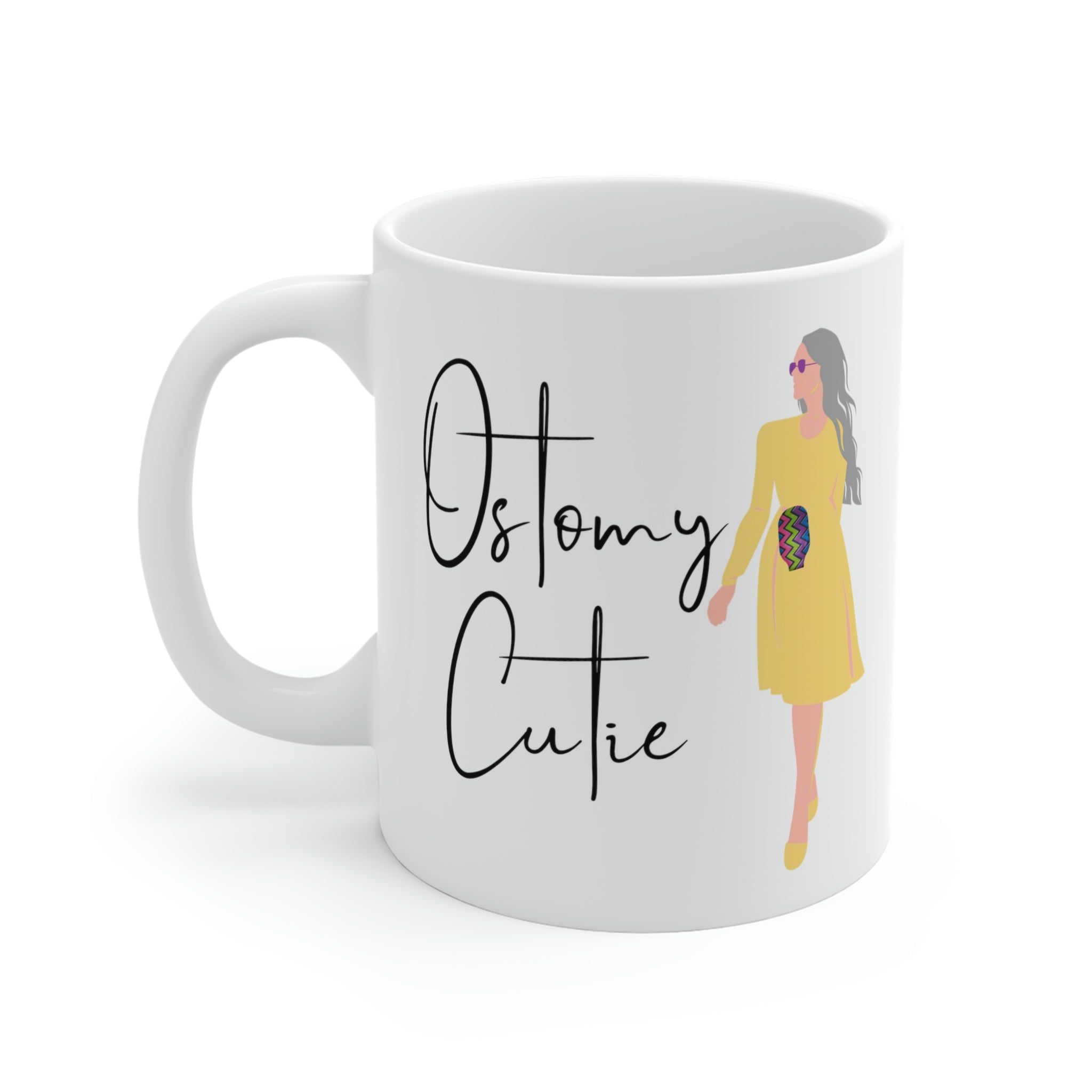 OSTOMY CUTIE White Ceramic Mug