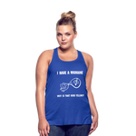 Women's Flowy Tank Top MIGRAINE HEADACHE - royal blue
