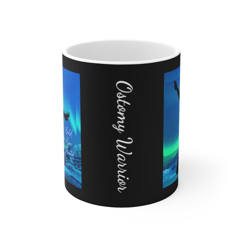 OSTOMY WARRIOR White Ceramic Mug (female)