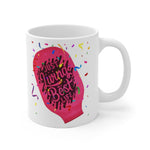 LIVING THE BEST LIFE OSTOMY BAG White Ceramic Mug