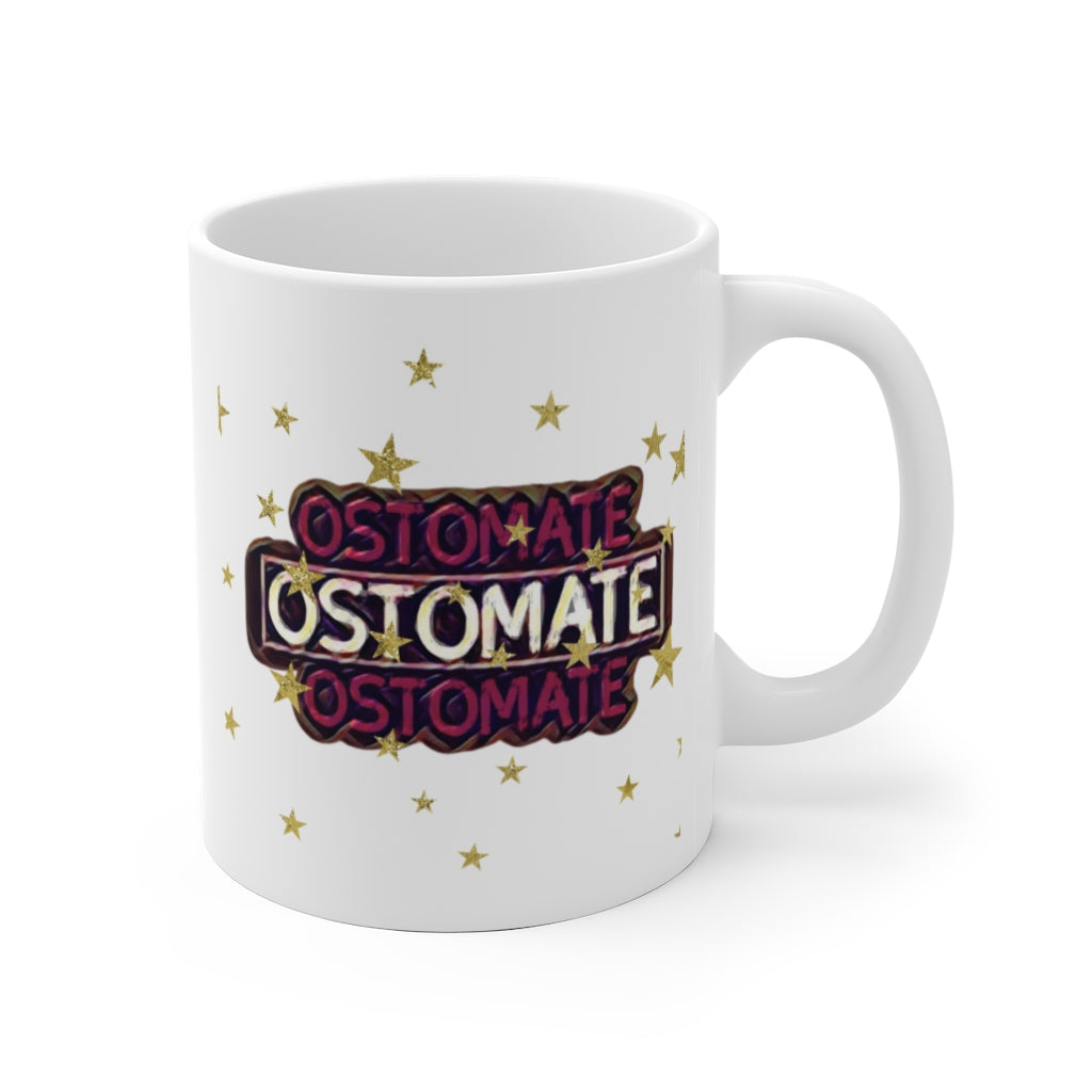 OSTOMATE White Ceramic Mug