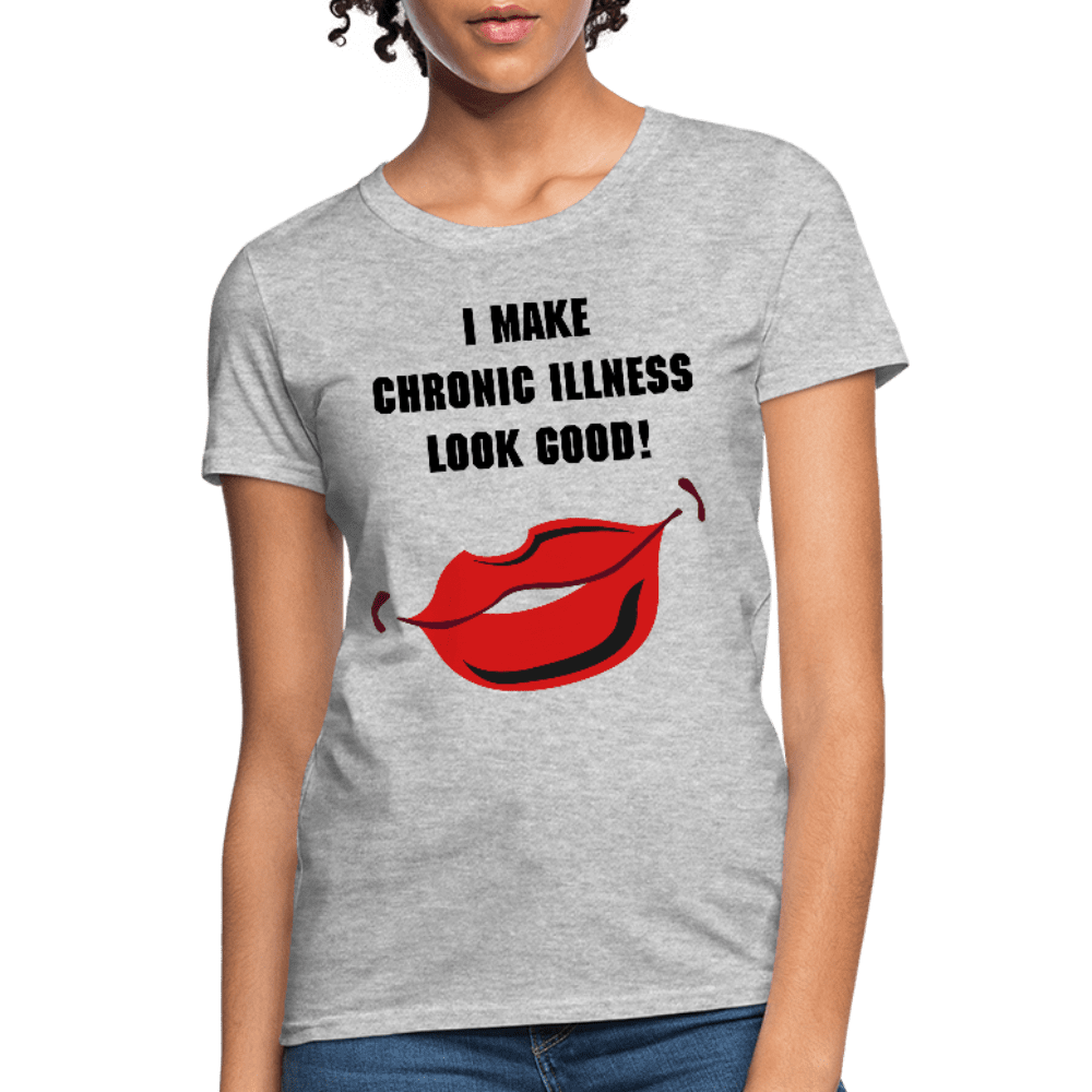 Women's T-Shirt Chronic Illness Awareness - heather gray