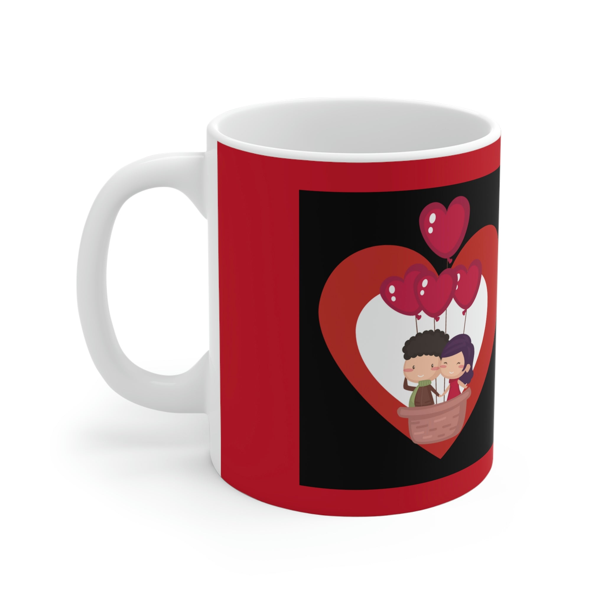 OSTOMY PROUD White Ceramic Mug (valentines)