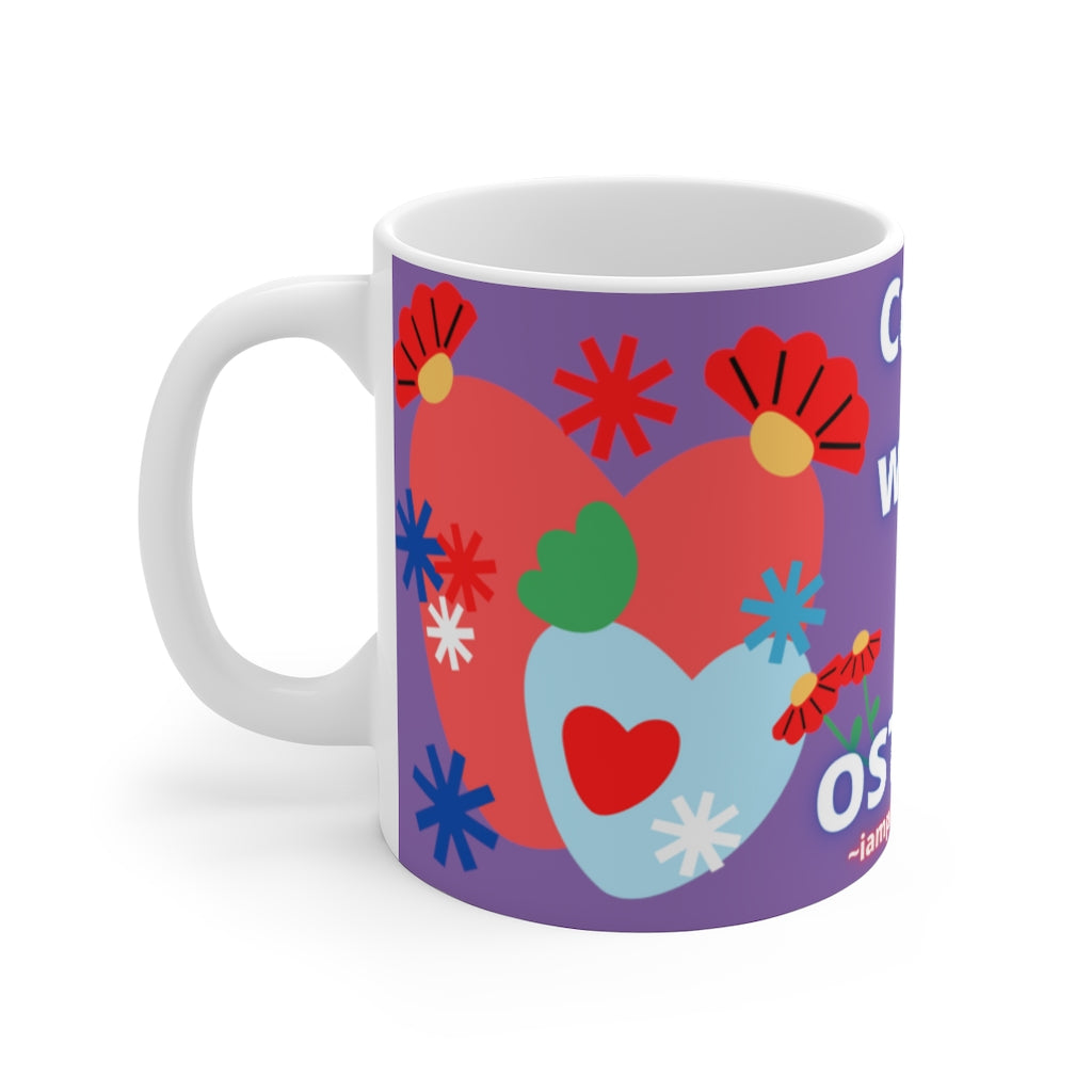 CUTIE WITH A OSTOMY White Ceramic Mug