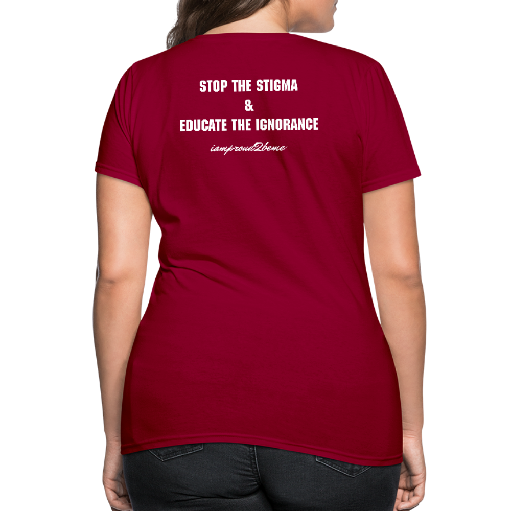 Women's T-Shirt Lupus Awareness - dark red