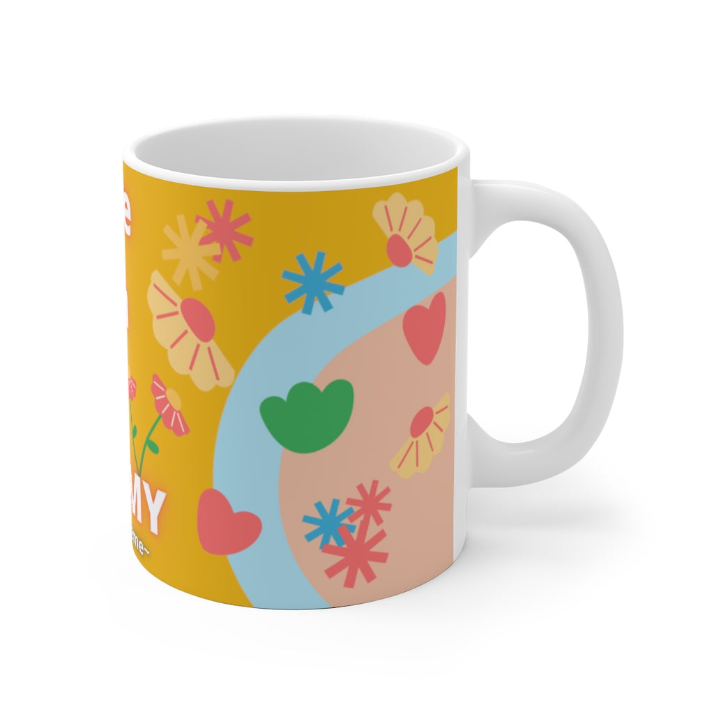 CUTIE WITH A OSTOMY White Ceramic Mug
