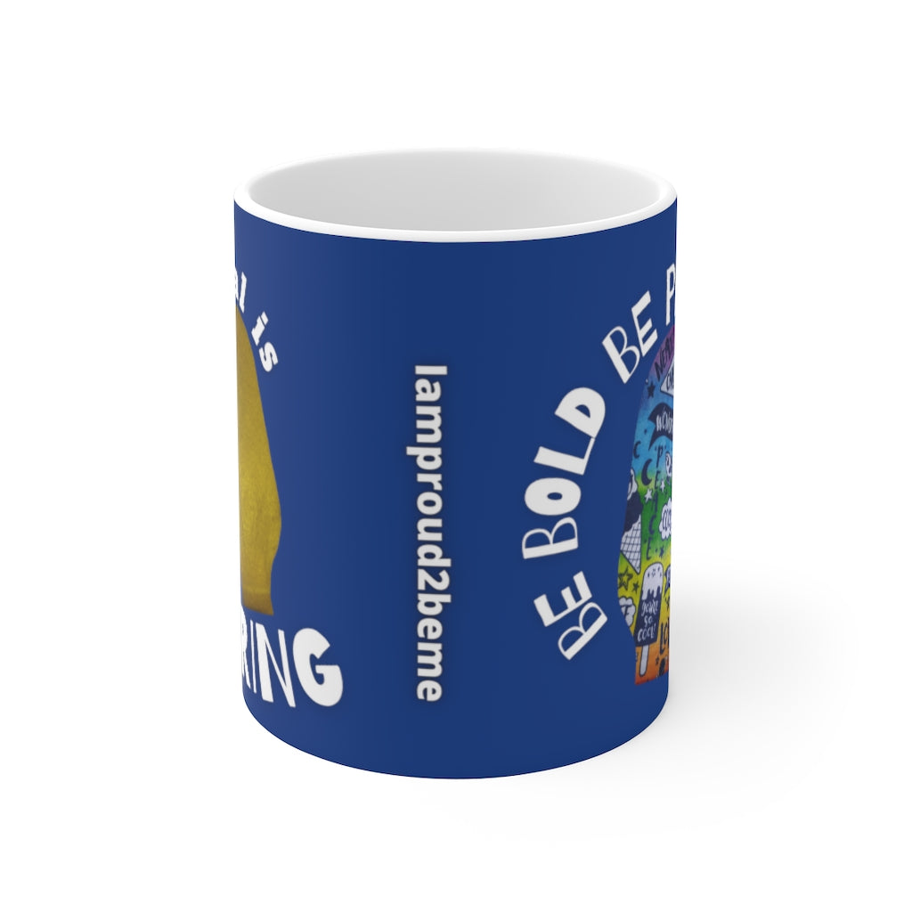 NORMAL IS BORING White Ceramic Mug