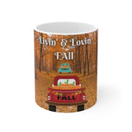 LIVIN' & LOVIN' FALL White Ceramic Mug