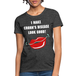 Women's T-Shirt Crohn's Disease Awareness - heather black
