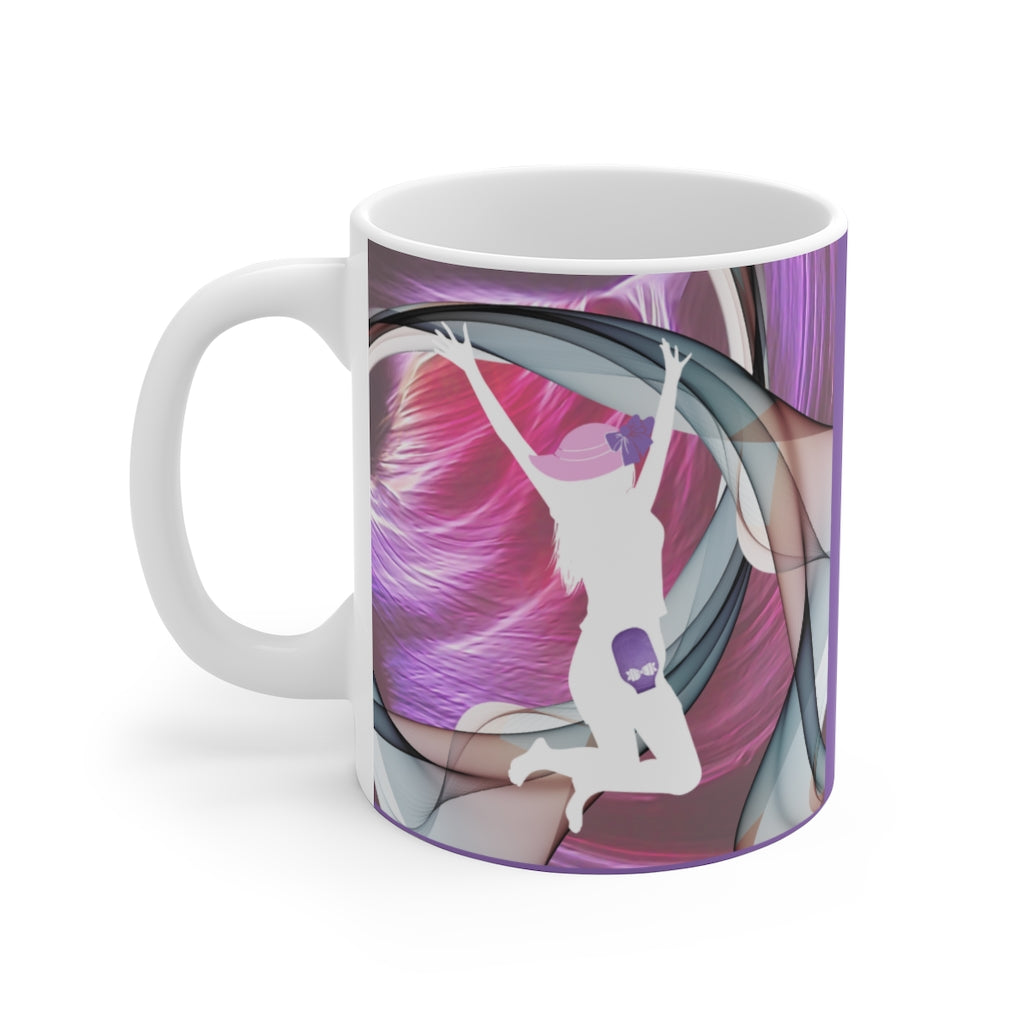 OSTOMY WARRIOR White Ceramic Mug (female)