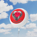 IAMPROUD2BEME HEART Mylar Helium Balloon (white)