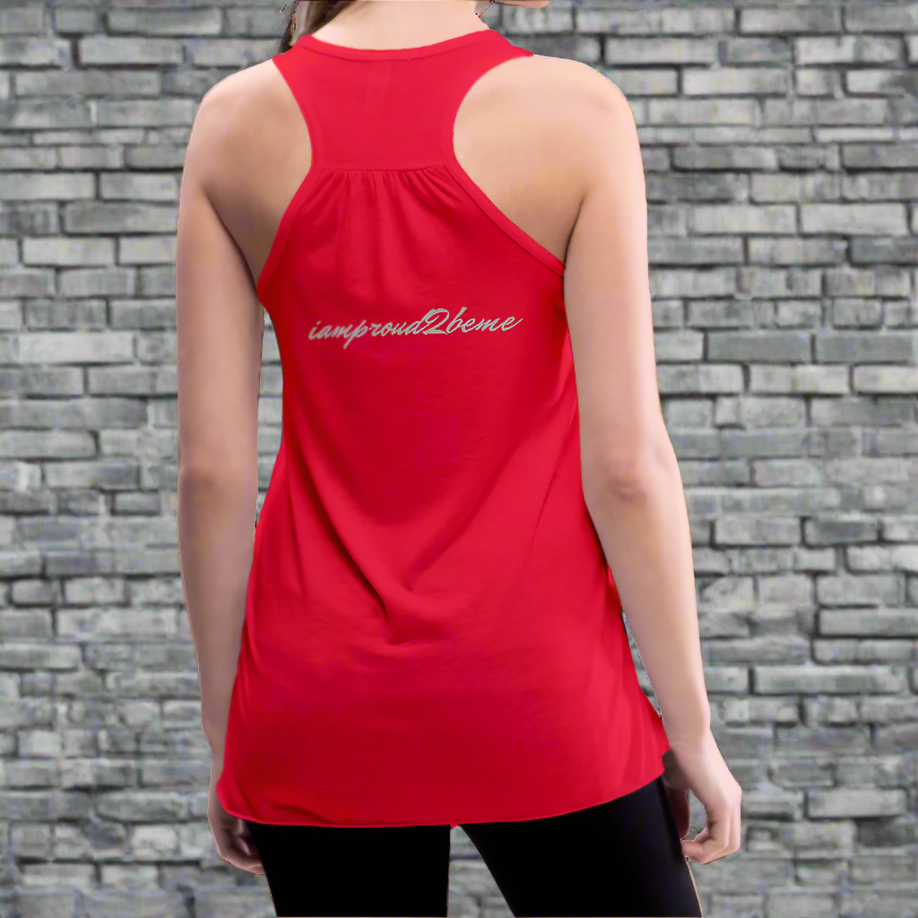 Women's Flowy Tank Top MIGRAINE HEADACHE - red