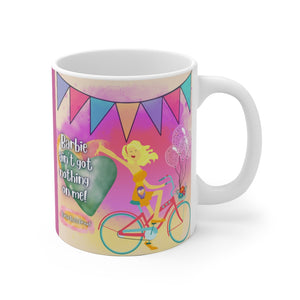 BARBIE BUTT PROUD White Ceramic Mug