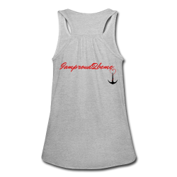 NEVER GIVE UP Flowy Tank Top (Adult)
