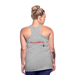 NEVER GIVE UP Flowy Tank Top (Adult)