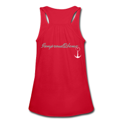 NEVER GIVE UP Flowy Tank (Adult)