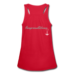 NEVER GIVE UP Flowy Tank (Adult)