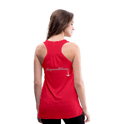 NEVER GIVE UP Flowy Tank (Adult)