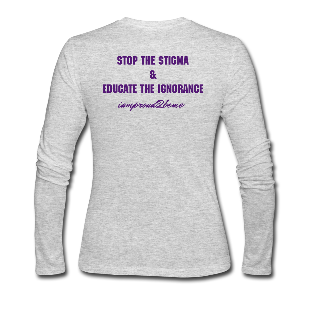 Women's Long Sleeve Jersey T-Shirt - gray