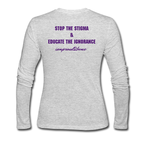 Women's Long Sleeve Jersey T-Shirt - gray