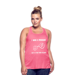 Women's Flowy Tank Top MIGRAINE HEADACHE - neon pink