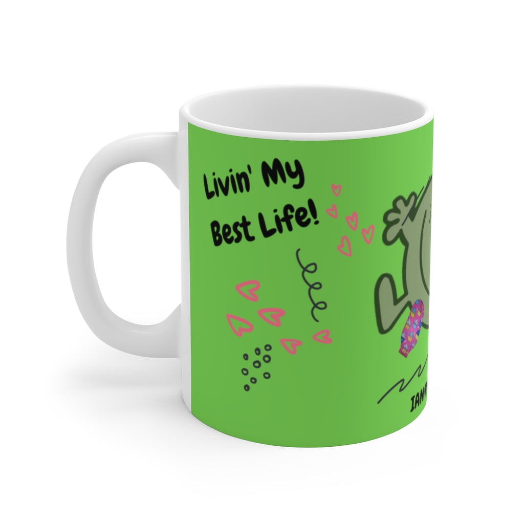 LIVIN' MY BEST LIFE White Ceramic Mug
