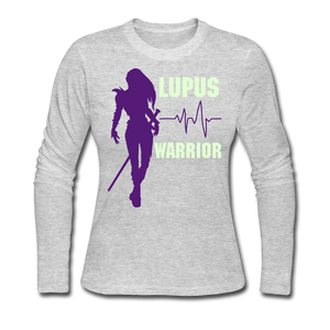 Women's Long Sleeve Jersey T-Shirt - gray
