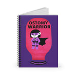 OSTOMY WARRIOR GIRL Spiral Notebook - Ruled Line