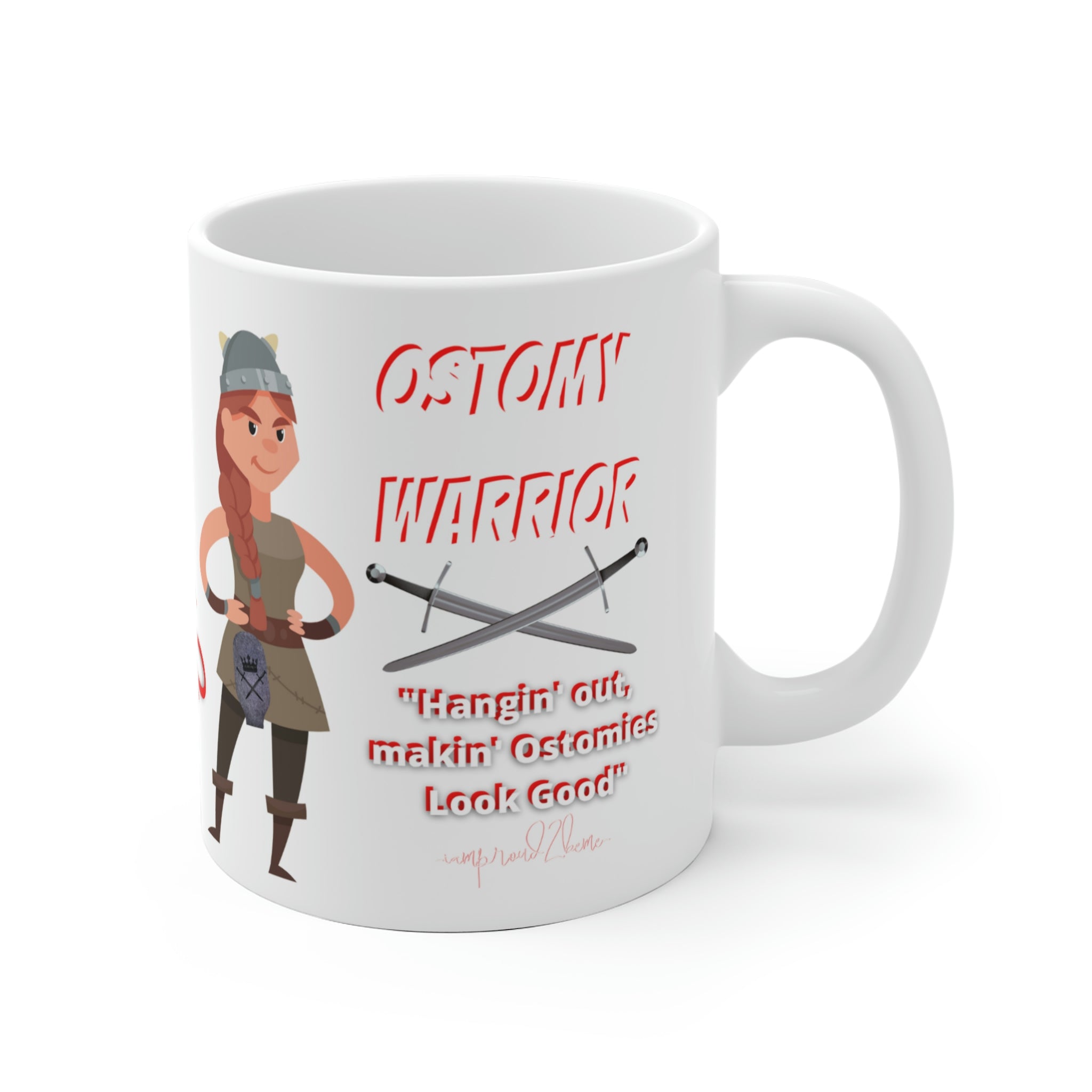 OSTOMY WARRIOR White Ceramic Mug
