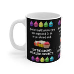 EAT THE CUPCAKE White Ceramic Mug