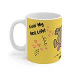 LIVIN' MY BEST LIFE White Ceramic Mug