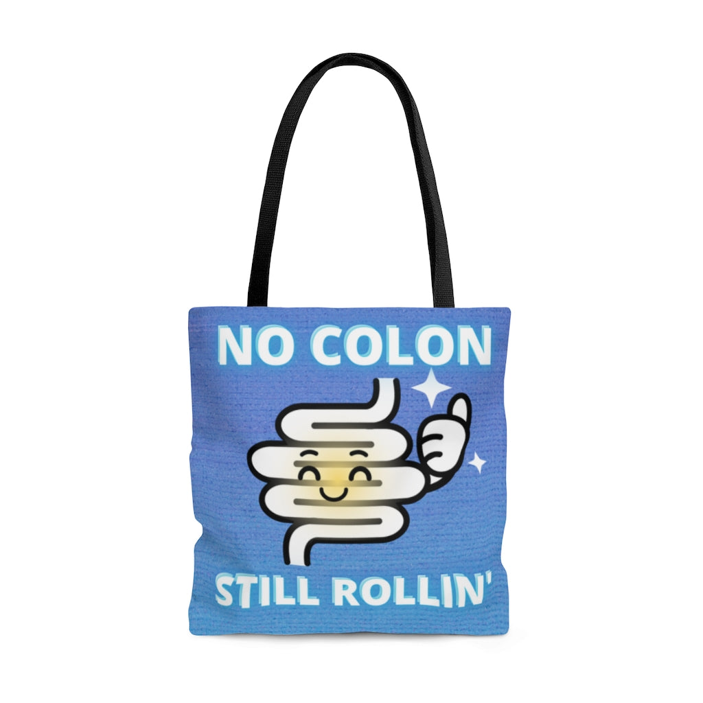 NO COLON STILL ROLLIN' Practical Tote Bag (multi color pattern)