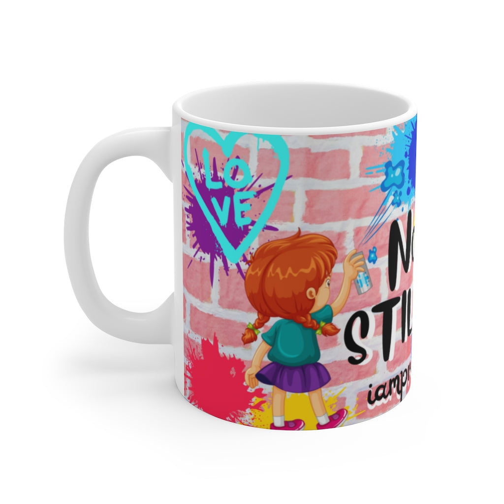 NO COLON STILL ROLLIN' White Ceramic Mug